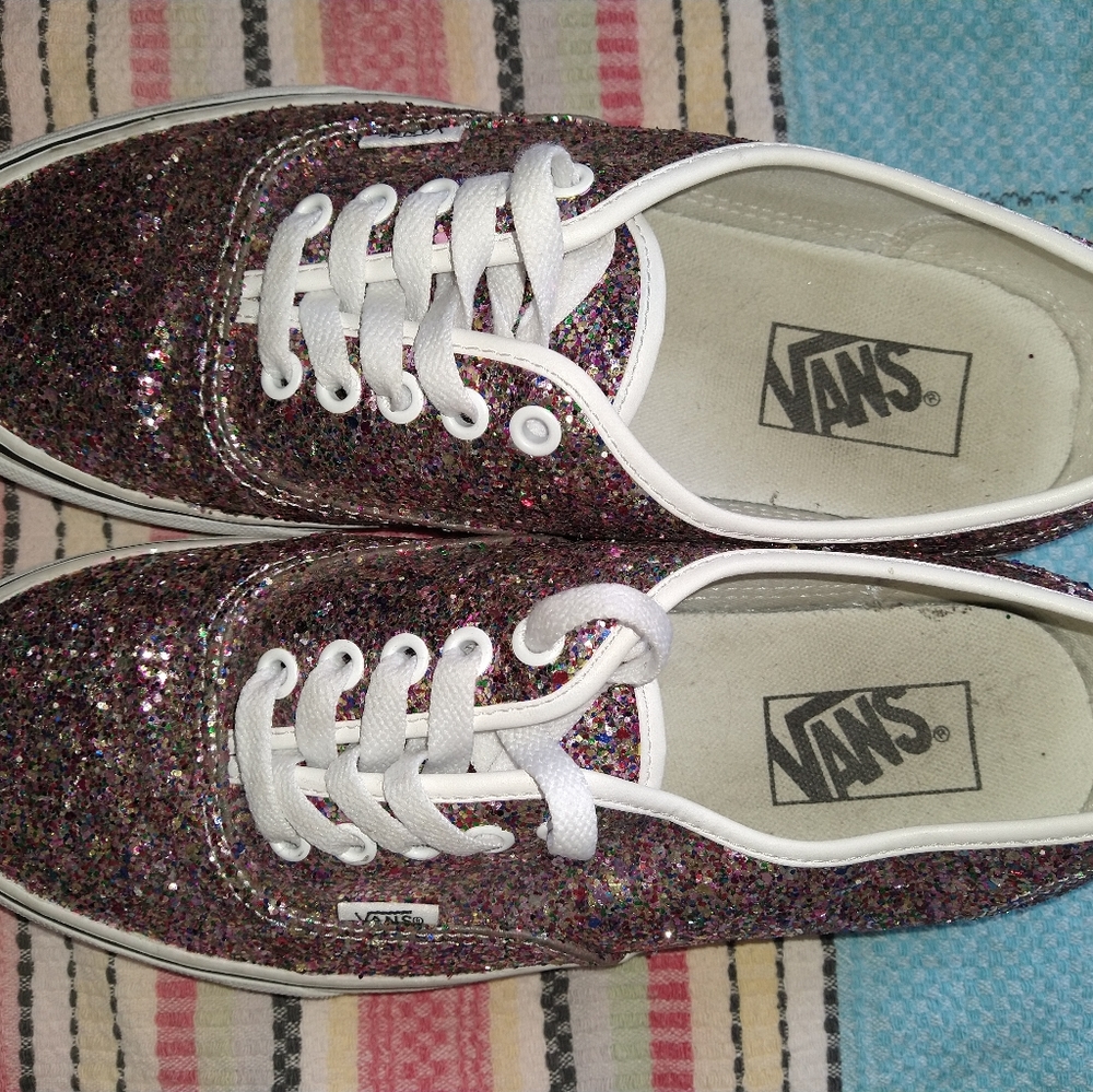 Sparkle Lace Up Vans